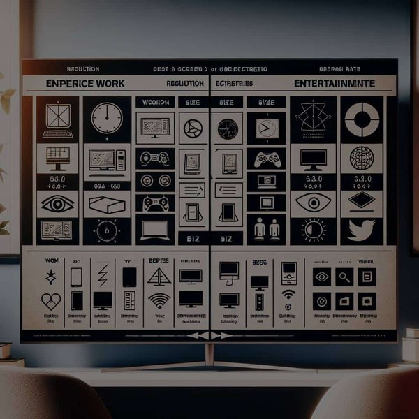 Choisir un écran d'ordinateur : critères pour le travail ou le divertissement.